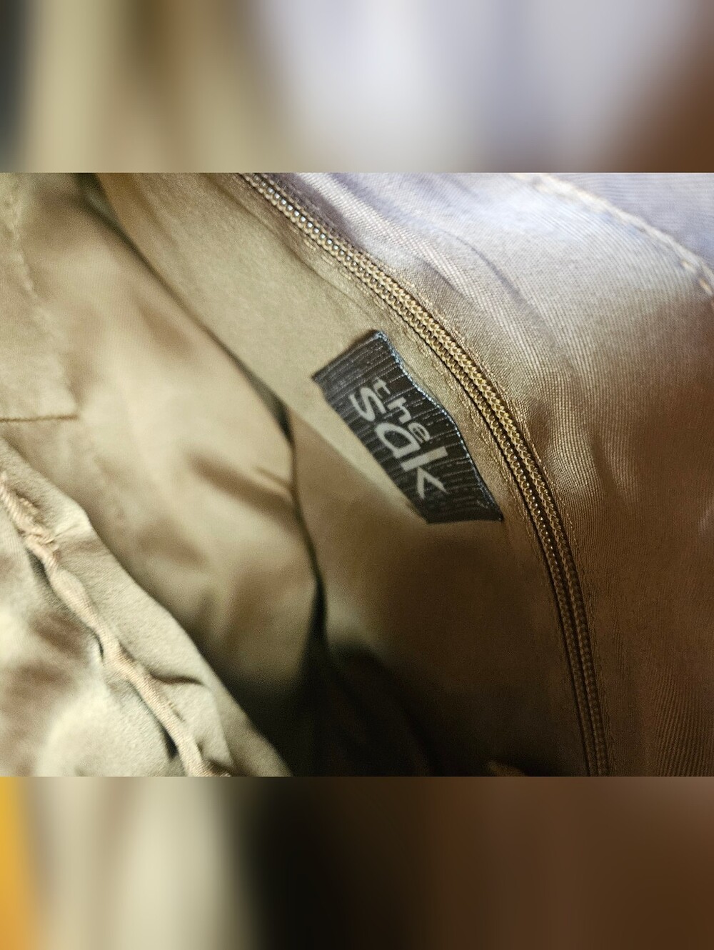 The Sak Black Leather Crossbody with Gold Logo - Picture 3 of 4